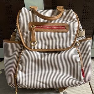 Skip Hop Grand Central French Stripe Diaper Backpack